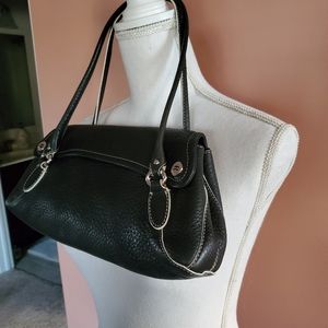 Cole Haan black leather satchel